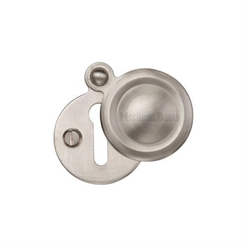Heritage Brass V1020-SN Covered Keyhole Round Satin Nickel finish