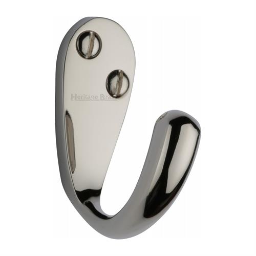 Heritage Brass V1040-PNF Single Robe Hook Polished Nickel Finish