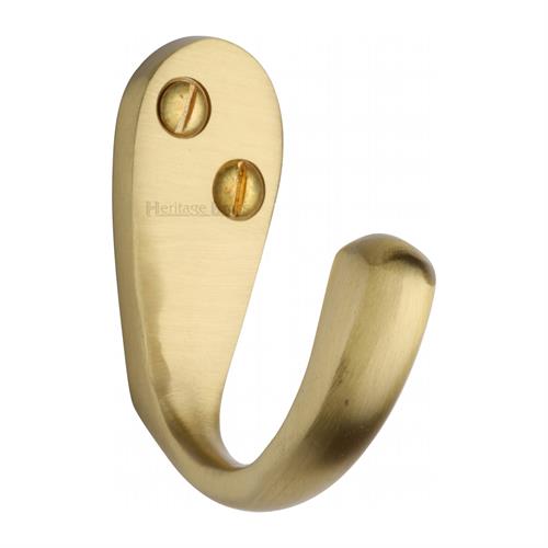 Heritage Brass V1040-SB Single Robe Hook Satin Brass finish