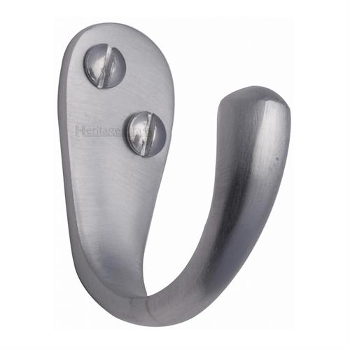 Heritage Brass V1040-SC Single Robe Hook Satin Chrome finish