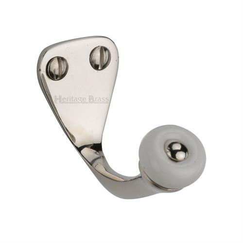 Heritage Brass V1044-PNF Single Robe Hook Polished Nickel Finish