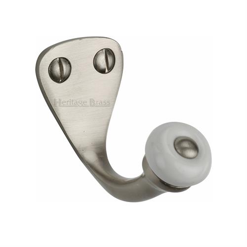 Heritage Brass V1044-SN Single Robe Hook Satin Nickel Finish
