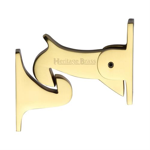 Heritage Brass V1074-PB Door Holder Gravity Design Polished Brass Finish