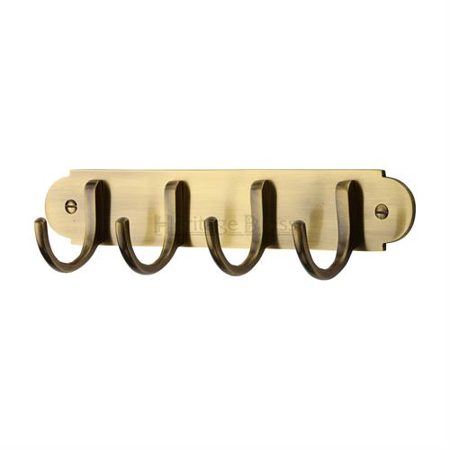 Heritage Brass V1079-AT Coat Hooks on Plate Antique Finish