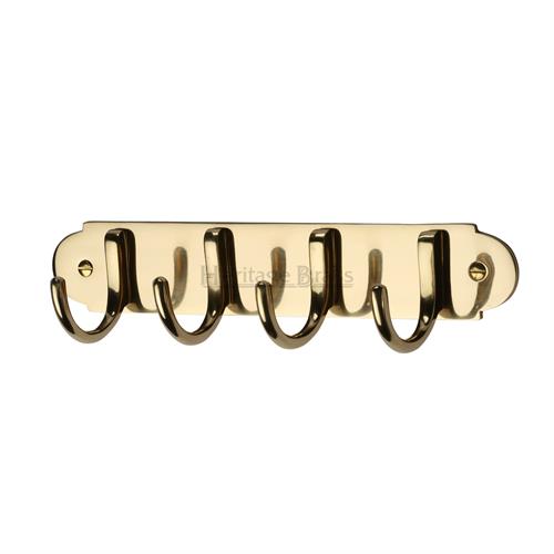 Heritage Brass V1079-PB Coat Hooks on Plate Polished Brass finish