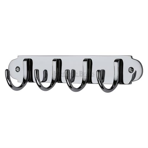 Heritage Brass V1079-PC Coat Hooks on Plate Polished Chrome finish
