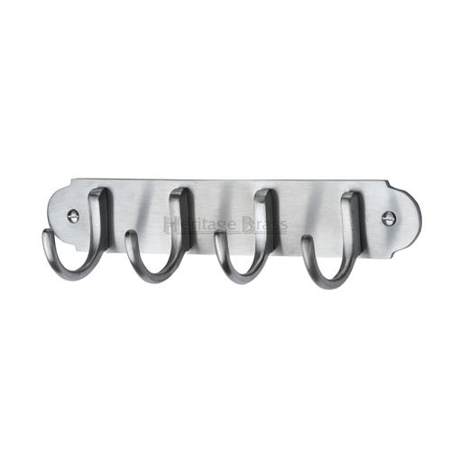 Heritage Brass V1079-SC Coat Hooks on Plate Satin Chrome finish