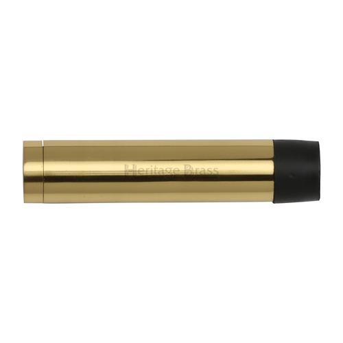 Heritage Brass V1081 64-PB Cylindrical Door Stop Without Rose 64mm Polished Brass Finish