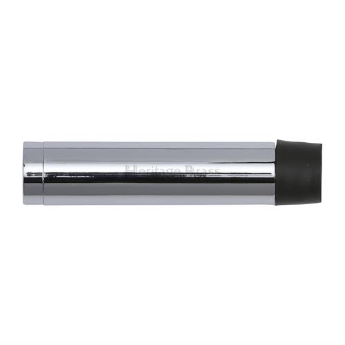Heritage Brass V1081 64-PC Cylindrical Door Stop Without Rose 64mm Polished Chrome Finish