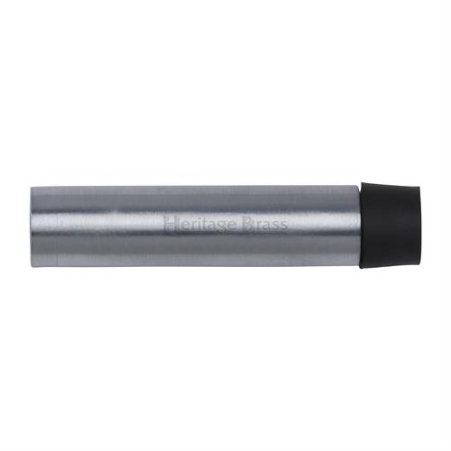 Heritage Brass V1081 64-SC Cylindrical Door Stop Without Rose 64mm Satin Chrome Finish