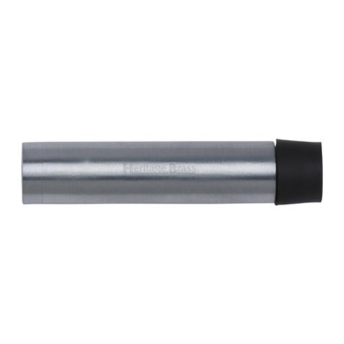 Heritage Brass V1081 76-SC Cylindrical Door Stop Without Rose 76mm Satin Chrome Finish