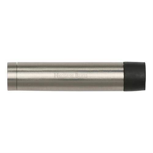 Heritage Brass V1081 76-SN Cylindrical Door Stop Without Rose 76mm Satin Nickel Finish