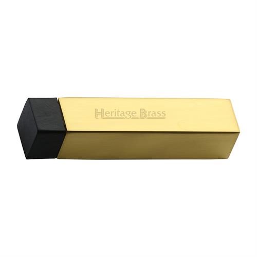 Heritage Brass V1084-PB Door Stop Square Wall Mounted Design Polished Brass Finish