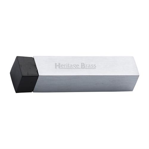 Heritage Brass V1084-SC Door Stop Square Wall Mounted Design Satin Chrome Finish