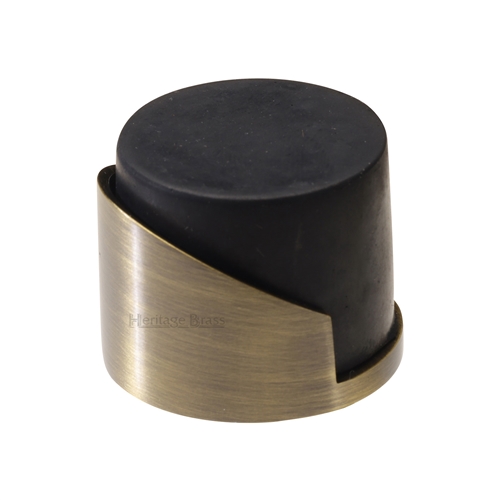 Heritage Brass Square-Round Mounted Door Stop Antique Brass finish V1087-AT