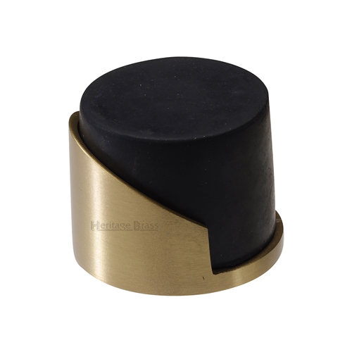 Heritage Brass Square-Round Mounted Door Stop Satin Brass finish V1087-SB