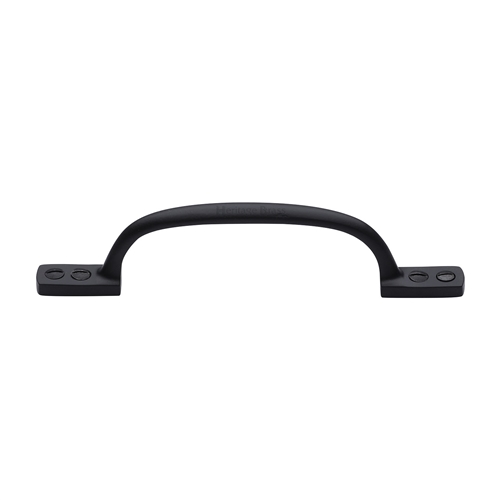 Heritage Brass V1090 152-BKMT Pull Handle Russell Design 152mm CTC Matt Black finish