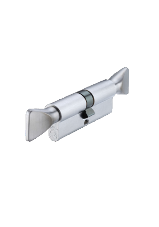 Vier V5EP80TTSC V5 80mm Euro Double Turn Cylinder Satin Chrome