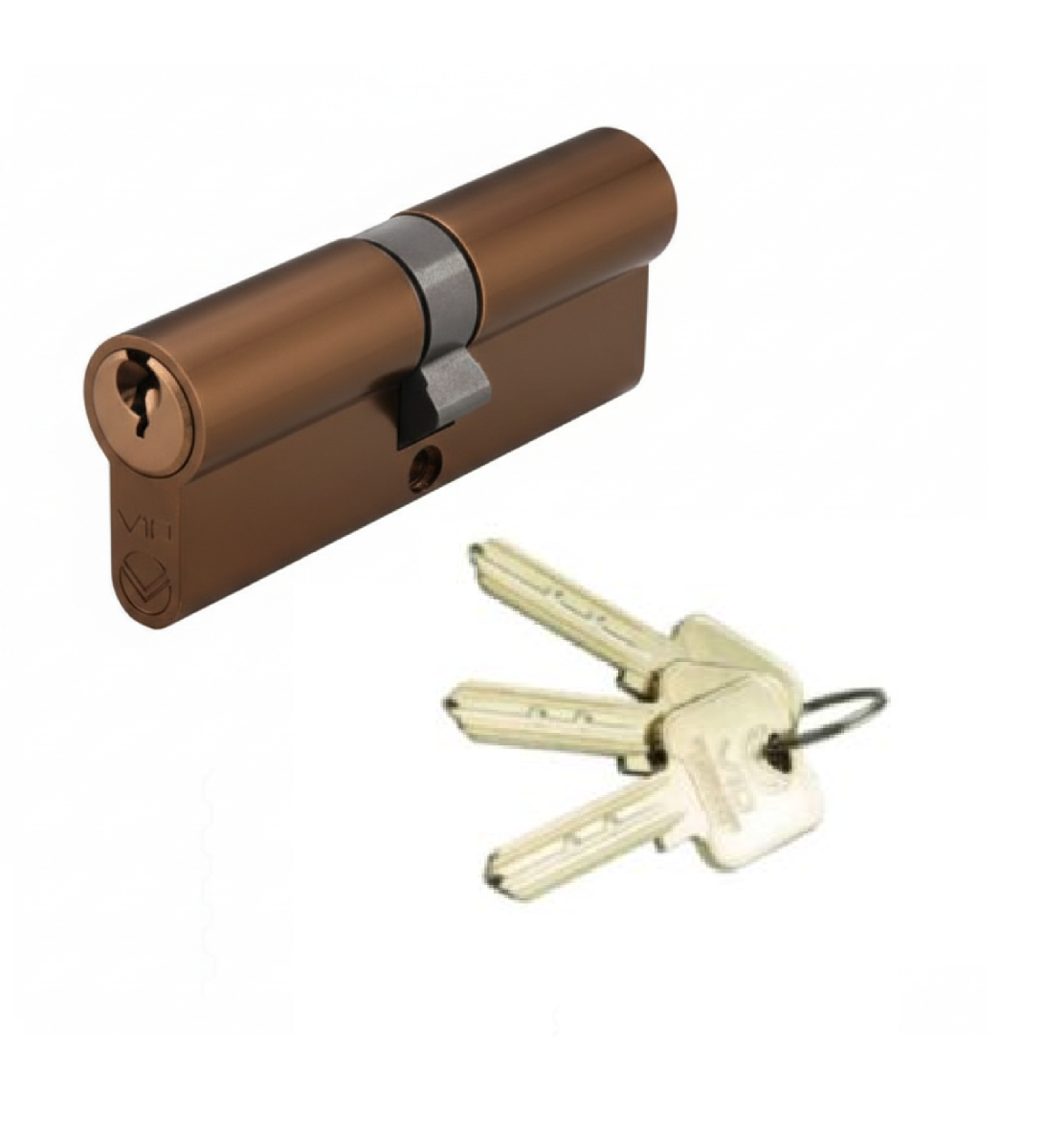 Zoo Hardware Vier V10 Euro Double Cylinder 35/45mm Master Keyed Bronze V10EP3545DBRMK