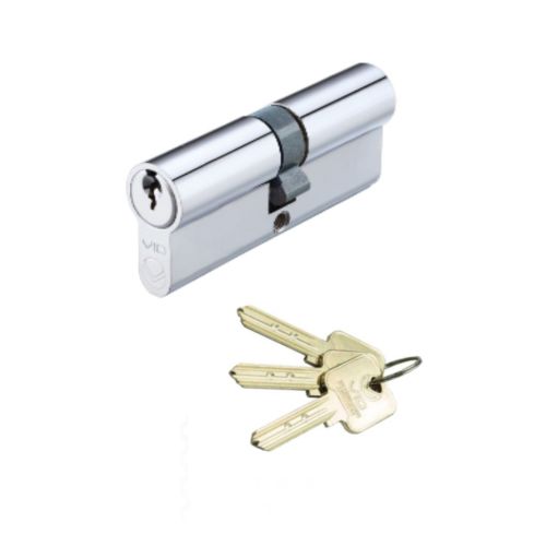 Vier V10EP4555DPCKA V10 Euro Double Cylinder 45/55mm Keyed Alike Polished Chrome