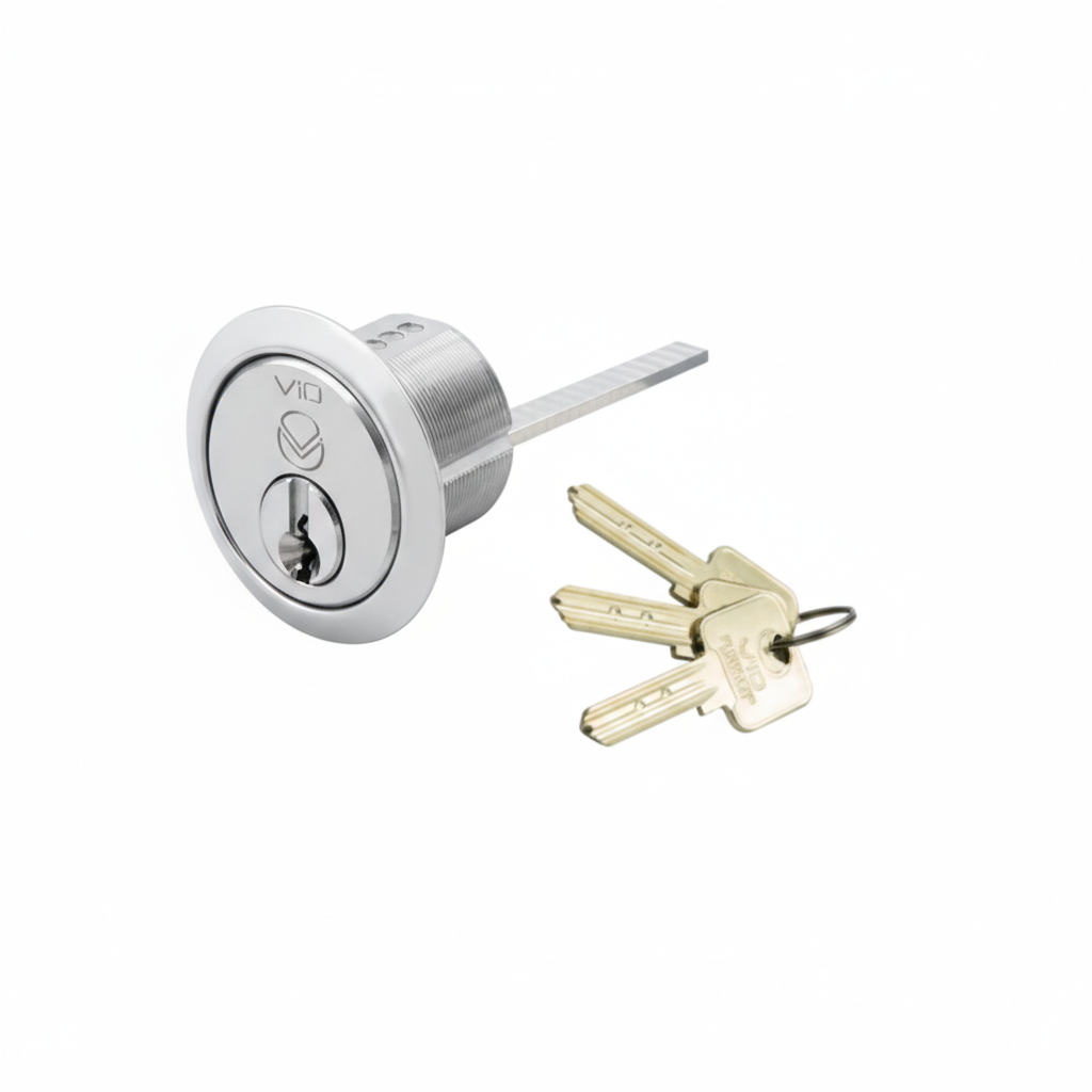 Vier V10RMC20PCKA V10 Universal Rim Cylinder Keyed Alike Polished Chrome