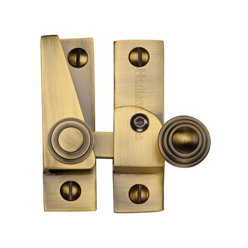 Heritage Brass V1104L-AT Sash Fastener Lockable Antique Finish