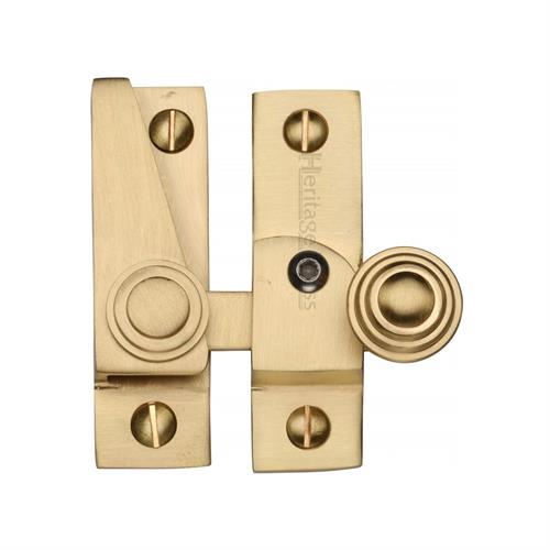 Heritage Brass V1104L-SB Sash Fastener Lockable Satin Brass Finish