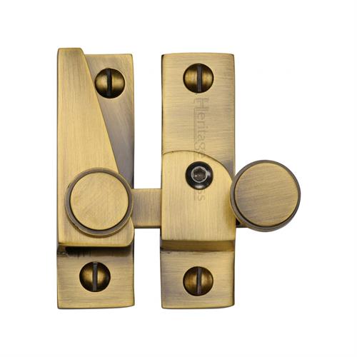 Heritage Brass V1106L-AT Sash Fastener Lockable Antique Finish