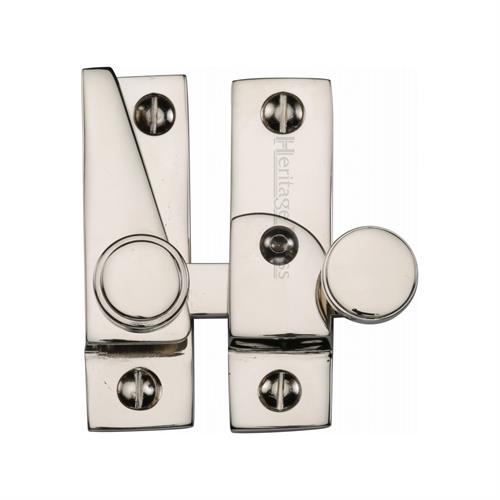 Heritage Brass V1106L-PNF Sash Fastener Lockable Polished Nickel Finish