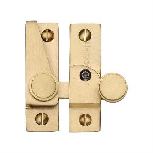Heritage Brass V1106L-SB Sash Fastener Lockable Satin Brass Finish