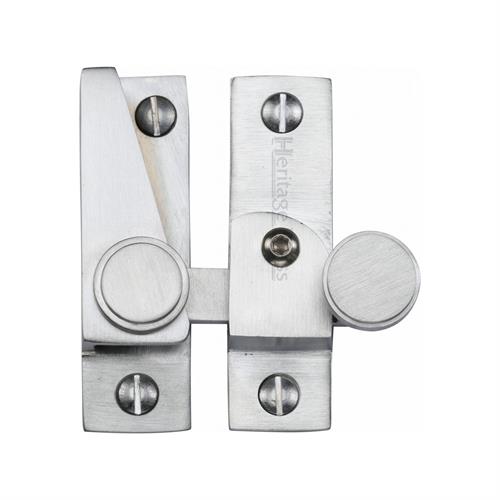 Heritage Brass V1106L-SC Sash Fastener Lockable Satin Chrome Finish