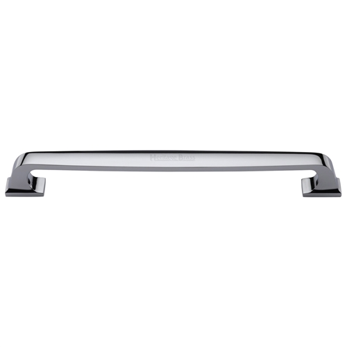 Heritage Brass Door Pull Handle Durham Design 497mm Polished Chrome