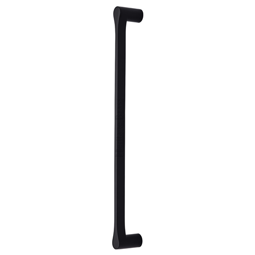 Heritage Brass Door Pull Handle Gio Design 600mm Matt Black Finish
 V1238 600-BKMT
