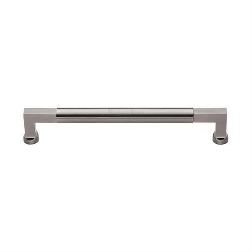 Heritage Brass Door Pull Handle Bauhaus Design 330mm&nbsp;Satin Nickel