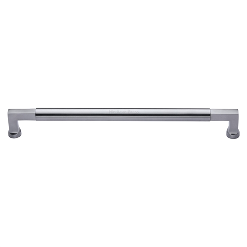 Heritage Brass V1312 457-SC Door Pull Handle Bauhaus Design 457mm Satin Chrome Finish