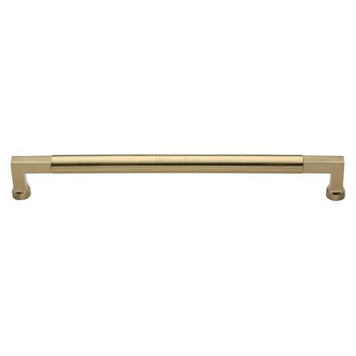 Heritage Brass Door Pull Handle Bauhaus Design 483mm&nbsp;Satin Brass