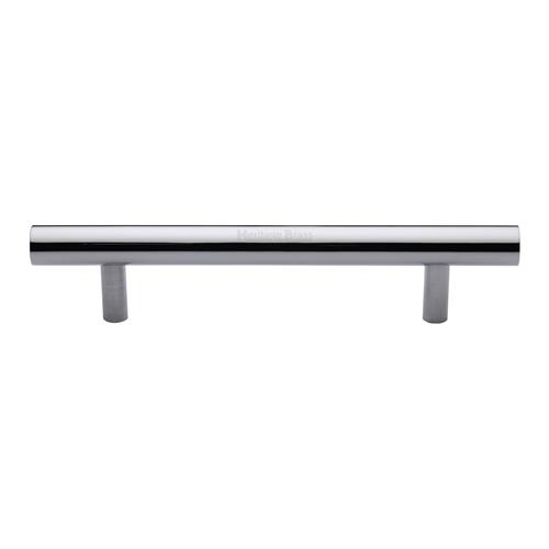 Heritage Brass Door Pull Handle Bar Design 203mm Polished Chrome   V1361 305-PC
