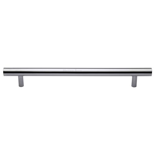 Heritage Brass Door Pull Handle Bar Design 355mm Polished Chrome   V1361 457-PC
