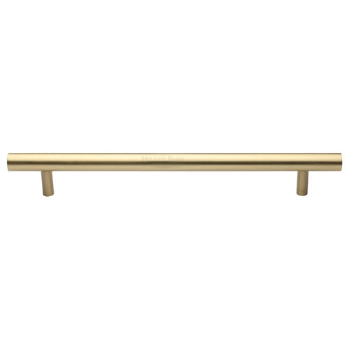 Heritage Brass Door Pull Handle Bar Design 355mm Satin Brass   V1361 457-SB
