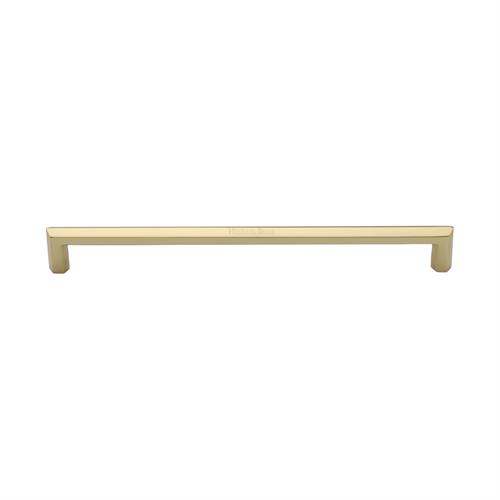 Heritage Brass Door Pull Handle Hexagonal Design 328mm Polished Brass