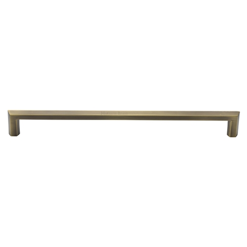 Heritage Brass Door Pull Handle Hexagonal Design 457mm Antique Brass