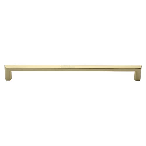 Heritage Brass Door Pull Handle Hexagonal Design 480mm&nbsp;Polished Brass