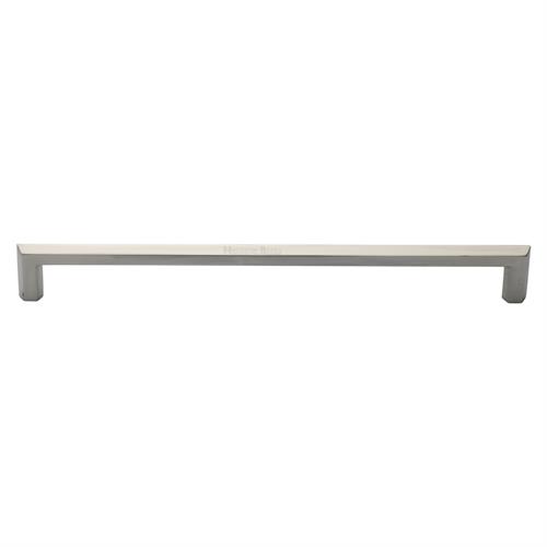 Heritage Brass Door Pull Handle Hexagonal Design 480mm Satin Nickel