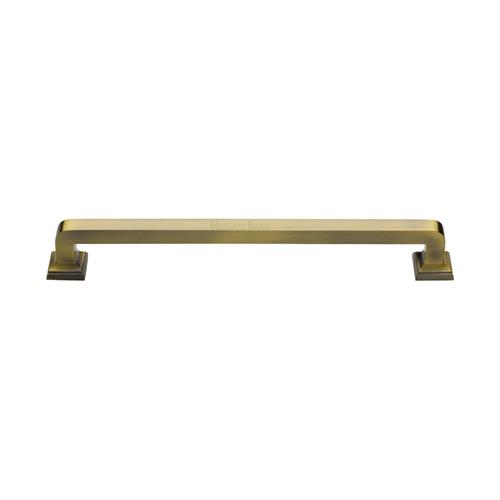 Heritage Brass Door Pull Handle Square Vintage Design 338mm Antique Brass