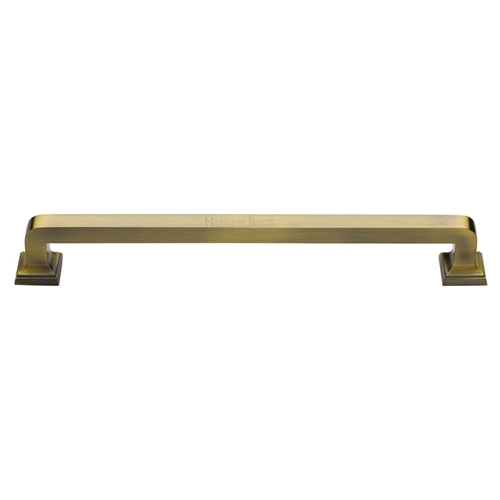 Heritage Brass Door Pull Handle Square Vintage Design 490mm Antique Brass
