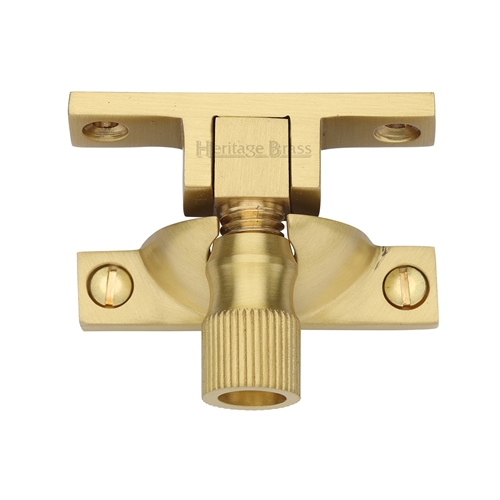 Heritage Brass Narrow Brighton Sash Fastener Satin Brass V2054-SB