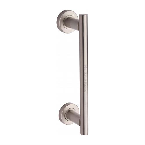 Heritage Brass Classic Door Pull Handle 336mm Satin Nickel