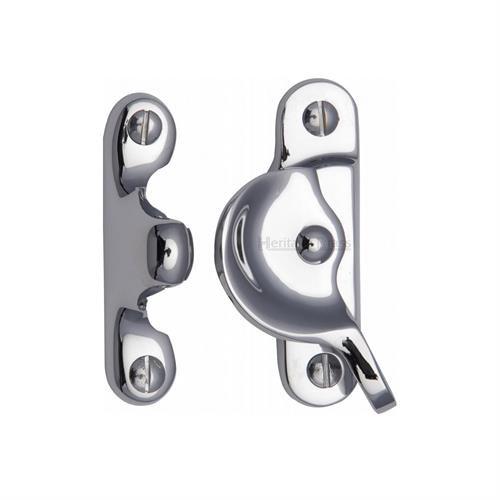 Heritage Brass V2060-PC Fitch Pattern Sash Fastener Polished Chrome finish