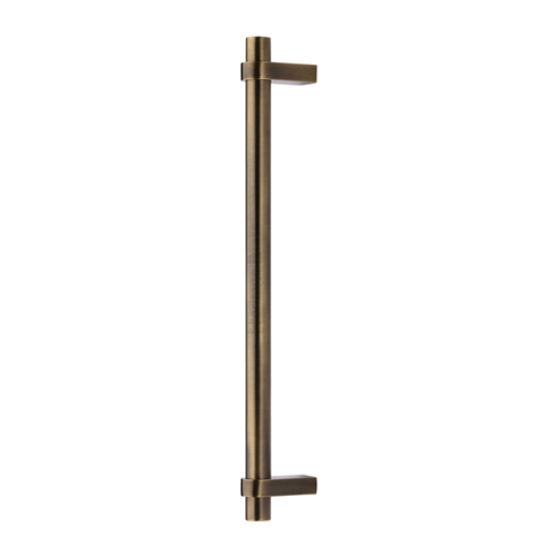 Heritage Brass Door Pull Handle Industrial Design 353mm Antique Brass