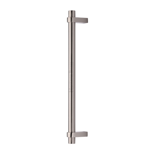 Heritage Brass Door Pull Handle Industrial Design 353mm Satin Nickel